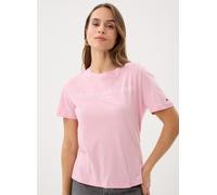 TOMMY HILFIGER T-shirt bleu marine / rose / rouge / blanc, Taille M