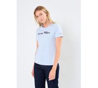 Vêtements Tommy Hilfiger Reg Script C-Nk Ss WW0WW42589 pour Accessoires S Bleu