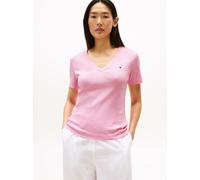Vêtements Tommy Hilfiger Slim Cody V-Nk Ss WW0WW40584TOL pour Accessoires S Rose