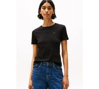 Vêtements Tommy Hilfiger Slim Cody V-Nk Ss WW0WW40587BDS pour Femme XS Noir