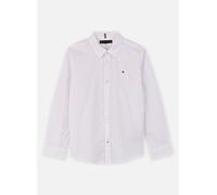 Tommy Hilfiger Chemise popeline coton extensible manches longues blanc 16 ans garçon