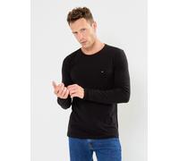 Tommy Hilfiger Men's Stretch Slim FIT Long Sleeve Tee Slim Fit, Black, L