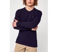 Tommy Hilfiger T-shirt homme manches longues Stretch Slim Fit Coton Bleu (Desert Sky) XL