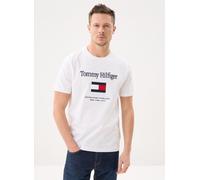 Tommy Hilfiger Hilfiger Embro Flag White Taille: XL | T-Shirts Outlet | Homme | Blanche