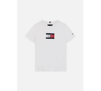 Vêtements Tommy Hilfiger Tommy Script Flag Pr KB0KB09725 pour Enfant 10A Blanc