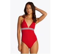 Vêtements Tommy Hilfiger Triangle One Piece R UW0UW05847 pour Femme XL Rouge