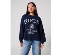 Vêtements Tommy Hilfiger Varsity Crest Mdrn Sweatshirt pour Femme XL Bleu