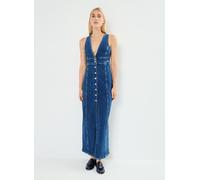 Vêtements Tommy Jeans Maxi Dress Button Th DW0DW18213 pour Femme S Bleu