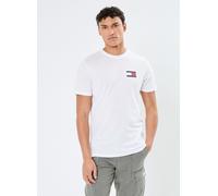 Tommy Jeans T-Shirt 'ESSENTIAL' bleu marine / rouge sang / blanc, Taille M