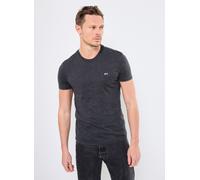 TOMMY JEANS TJM Xslim Jaspe Tee Ext Dm0Dm20363 T-Shirt S/S, Black (Black HTR), S Men's