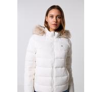 Veste à capuche Tommy Jeans Basic Down blanche femme - M