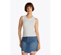 Tommy Jeans Débardeur Essential Rib Slim Fit Blanc Taille L Femme