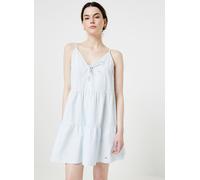 Vêtements Tommy Jeans Tjw Poplin Tiered Strappy Dress pour Femme M Bleu