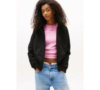 Vêtements Tommy Jeans TJW REG S FLAG ZIP T pour Femme XS Noir