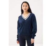 Vêtements Tommy Jeans Tjw Rlx V-Neck Tippi DW0DW22778 pour S Bleu