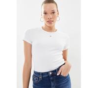 Tommy Jeans Slim Essential Ext Short Sleeve T-shirt Blanc XL Femme
