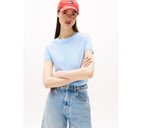 Vêtements Tommy Jeans TJW SLIM LINEAR SS T pour Femme L Bleu