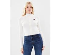 Vêtements Tommy Jeans Tjw Zip Thru Badge C pour Femme M Blanc