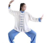 Vêtements Traditionnels Chinois Pour Femmes, Tenue De Tai Chi, Uniforme De Kung Fu, Tenue De Méditation Chinoise À Manches Courtes 3XL