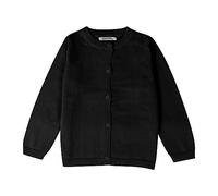 Vêtements tricotés colorés pour tout-petits - Pull en tricot solide - Manteau - Hauts - Sac à dos pour enfants, Noir , 5-6 ans