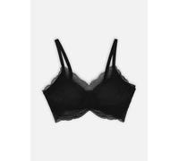 Soutien-gorge noir sans armatures en dentelle Noir M