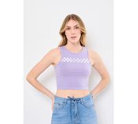 Vêtements Vans Check Wash Fitted Crop Tank pour Femme L Violet