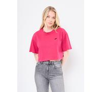 Vêtements Vans W SALTON RELAX CROP SS pour Femme L Rose