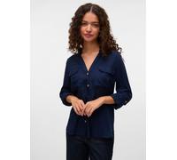 Vêtements Vero Moda Vmbumpy L/S Shirt New Wvn Noos pour Femme M Bleu