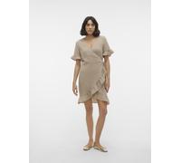 Vêtements Vero Moda Vmchris Ss Short Wrap Dress Wvn Ga pour Accessoires M Argent