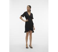 Vêtements Vero Moda Vmchris Ss Short Wrap Dress Wvn Ga pour Accessoires XS Noir
