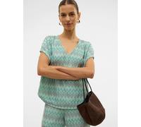 Vêtements Vero Moda VMDICTE SS V-NECK TOP JRS GA VO pour Accessoires L Vert