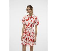 Vêtements Vero Moda VMDICTHE 2/4 SHORT VOLUME DRESS WVN GA pour Femme XS Rouge