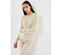 Vêtements Vero Moda Vmerica Ls O-Neck Pullover Ga Boo pour Femme S Beige