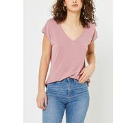 Vêtements Vero Moda Vmfilli Ss V-Neck Tee Ga Noos pour Femme XS Rose