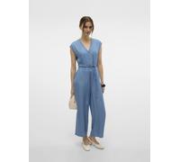 Vêtements Vero Moda VMFLEUR SS CULOTTE TENCEL JUMPSUIT GA pour XS Bleu