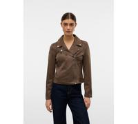 Vero Moda Veste courte en cuir Jose Marron XS Femme