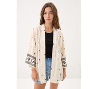 Vêtements Vero Moda Vmkai 3/4 Kimono Wvn Btq Fr pour Femme L Beige