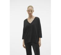 Vêtements Vero Moda VMKANVA 3/4 GLITTER V-NECK TOP JRS pour Femme XS Noir