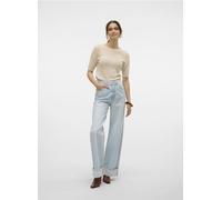 Vêtements Vero Moda VMKATHY SHR WIDE FOLD UP DNM JEAN LI3168 pour Femme 29 X 32 Bleu