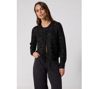 Vêtements Vero Moda VMLEILANI STITCH LS O-NECK CARDIGAN pour Femme XS Noir
