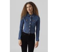 Vêtements Vero Moda Vmluna Ls Slim Dnm Jacket Mix Ga Noos pour Accessoires XS Bleu