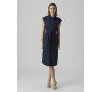 Vêtements Vero Moda Vmmymilo Sl Calf Shirt Dress Wvn Ga pour Femme S Bleu