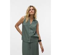 Vêtements Vero Moda VMMYMILO SL V-NECK SHIRT WVN GA pour Accessoires XS Gris