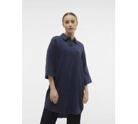 Vêtements Vero Moda Vmnatali 3/4 Long Overshirt Noos pour Accessoires M Bleu