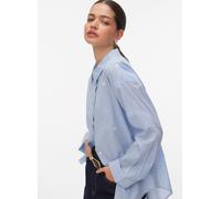 VERO MODA Chemisier 'VMOdona' bleu clair / blanc, Taille XL