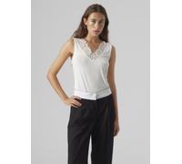 Vêtements Vero Moda VMROSA SL V-NECK TOP GA JRS NOOS pour Accessoires S Blanc