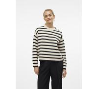 VERO MODA Pull-over 'VMSaba' crème / noir, Taille XS