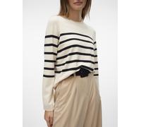 Vêtements Vero Moda VMSABA PLAIN LS O-NECK PULLOVER GA NOOS pour Accessoires M Beige