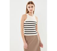 Vêtements Vero Moda Vmsaba Rib Sl O-Neck Top Ga Noos pour Femme L Beige