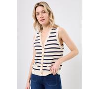 Vêtements Vero Moda VMSABA SL V-NECK BUTTON VEST GA FR pour Femme XS Beige